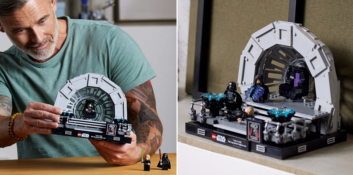 LEGO Star Wars Diorama: Sala tronowa Imperatora 75352 kreatywność zabawa nauka rozwój klocki figurki minifigurki jakość tradycja konstrukcja nauka wyobraźnia role jakość bezpieczeństwo wyobraźnia budowanie pasja hobby funkcje instrukcja