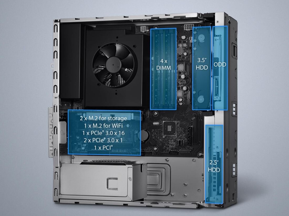 Komputer ASUS ExpertCenter D700SD - rozszerzenia 