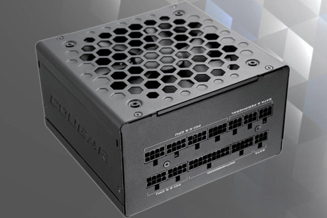 Zasilacz COUGAR GEM1050 1200W 80 Plus Gold modularny wsparcie montaż cichy trawałość