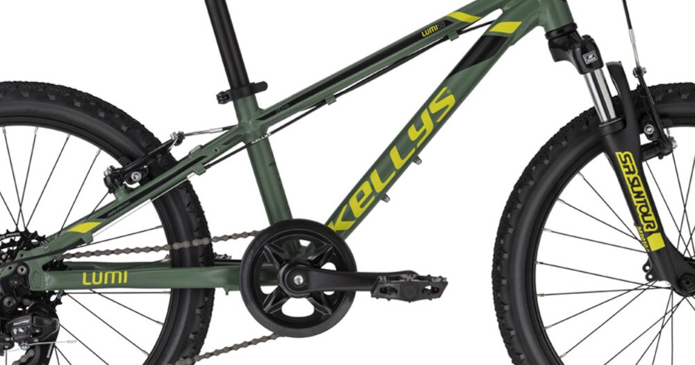 Rower młodzieżowy KELLYS Lumi 50 20 cali dla chłopca Zielony rama zaprojektowana z myślą o najmłodszych rowerzystach 10-calowa z aluminium dostosowana do najmłodszych geometria roweru wybór rozmiaru ramy wzrost Twojego dziecka mierzony w zrelaksowanej pozycji typ roweru