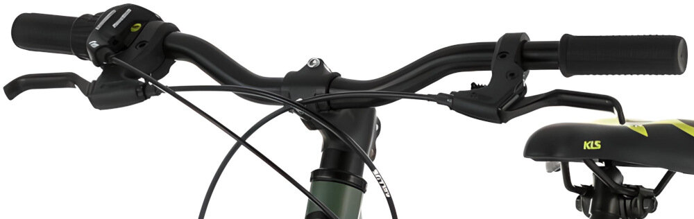 Rower młodzieżowy KELLYS Lumi 50 20 cali dla chłopca Zielony najwyższy komfort jazdy dziecko nie odczuje dyskomfortu zapwniona odpowiednia pozycja ciała uchwyty antypoślizgowy materiał zabezpieczą ręce przed otarciami