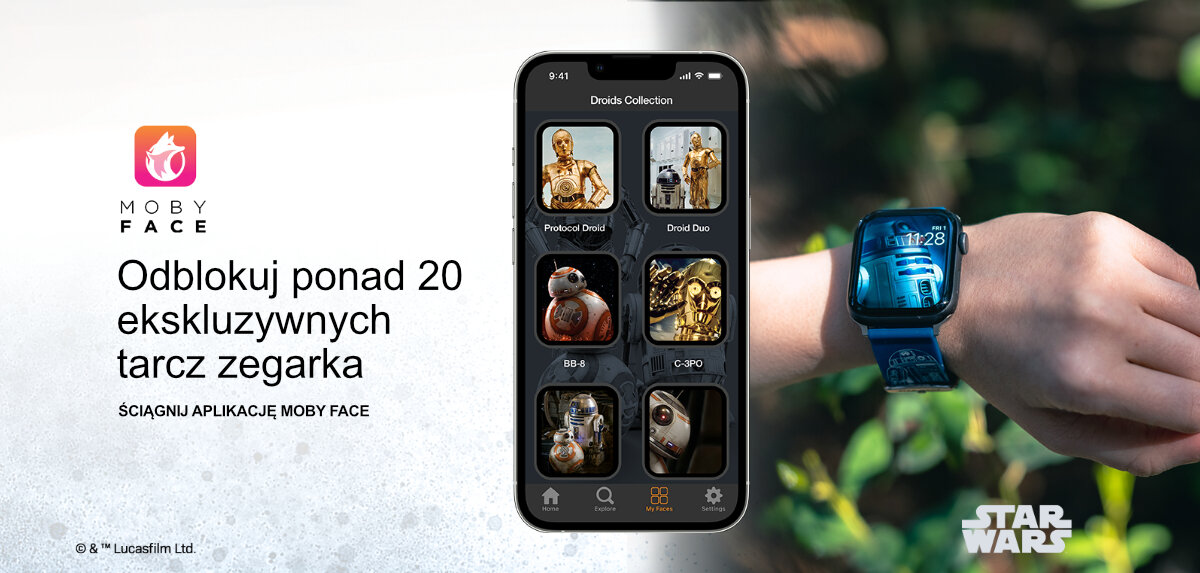 Pasek Star Wars do Apple Watch aplikacja kod qr