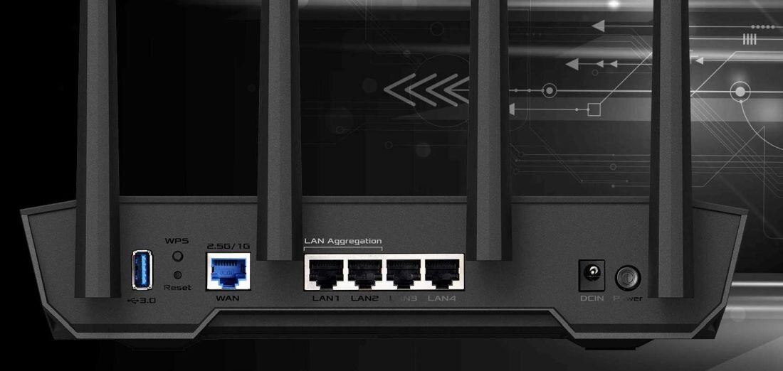 Router ASUS TUF AX4200 - LAN1 i LAN2