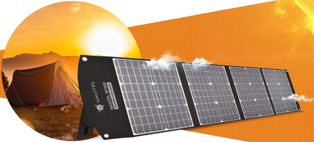 Panel solarny NAVITEL SP200 200W efektywność siła ładowania