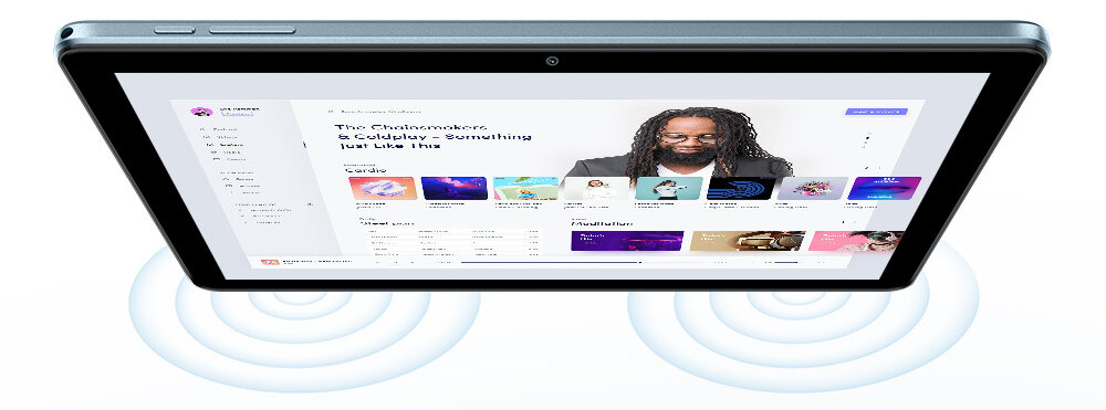 Tablet BLACKVIEW Tab rozdzielczość rdzenie przekątna czujniki aparat głośnik czas pracy procesor transmisja danych waga wifi pamięć złącza zestaw