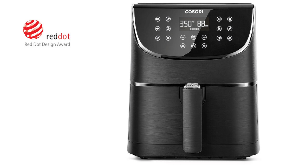 Frytkownica beztluszczowa COSORI CP158-AF-RXB Czarny Air Fryer Nagroda RED DOT