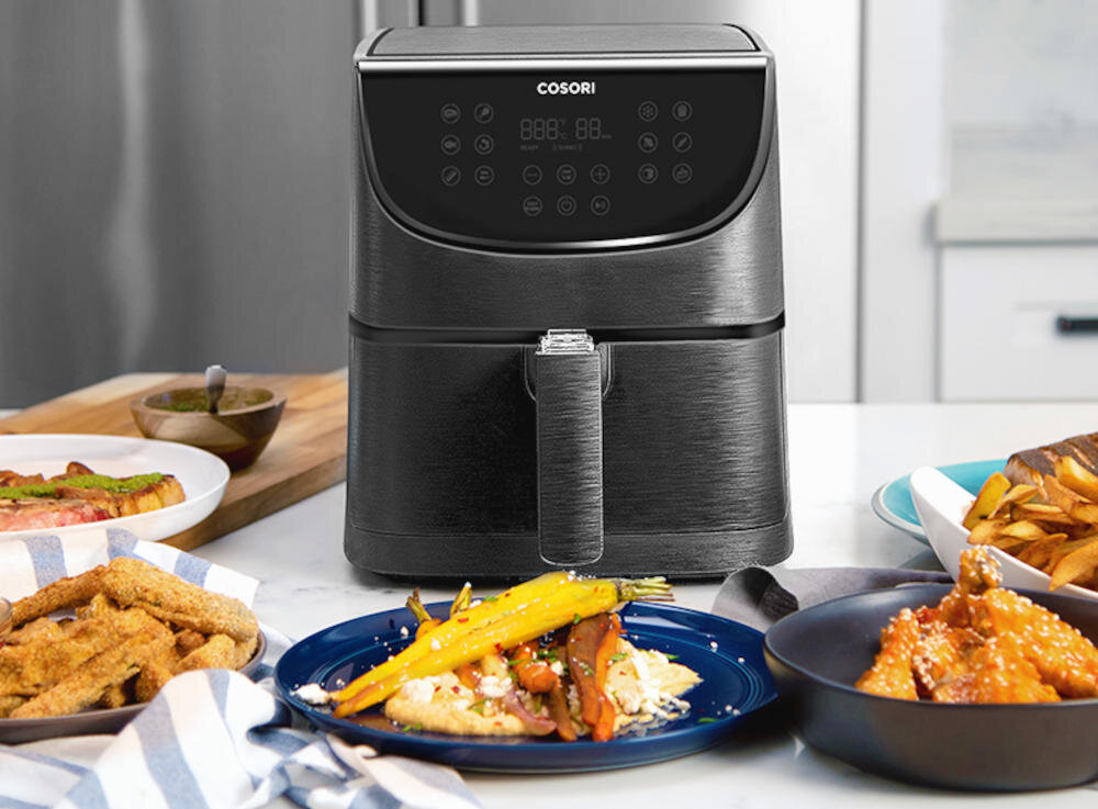 Frytkownica beztluszczowa COSORI CP158-AF-RXB Czarny Air Fryer oszczednosc czasu latwe mycie sygnal dzwiekowy