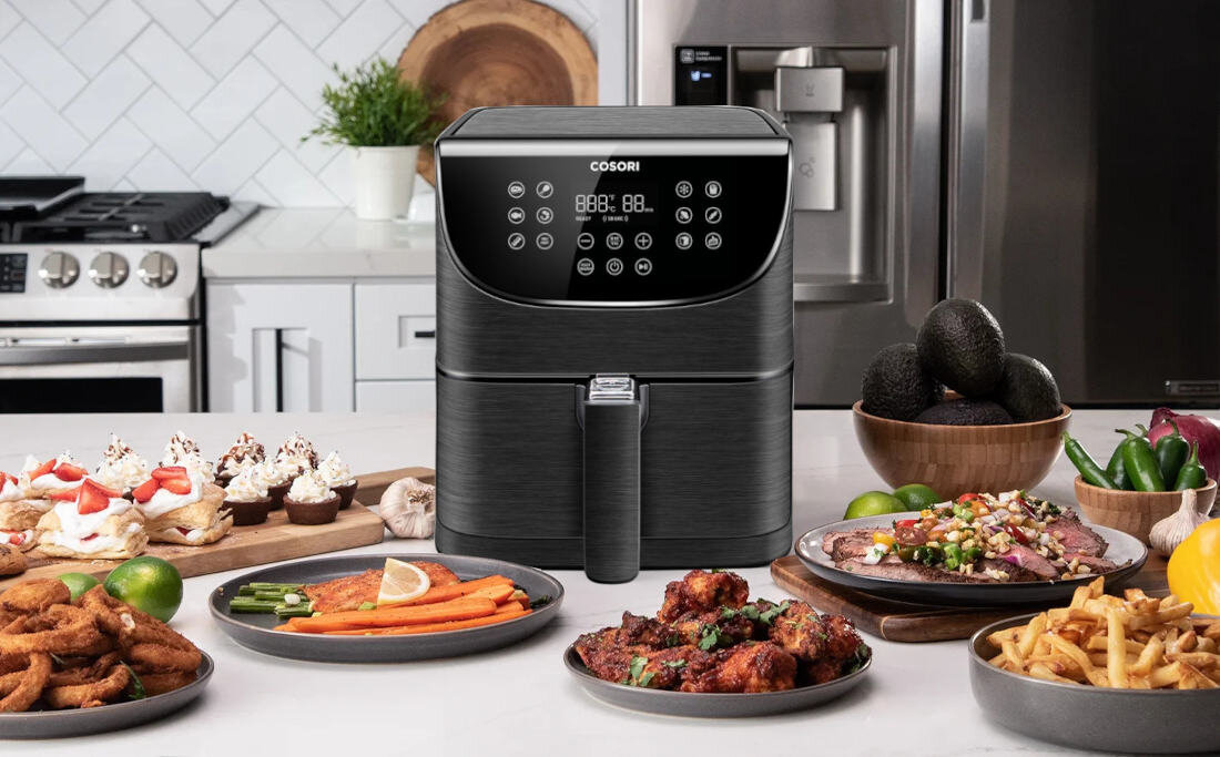 Frytkownica beztluszczowa COSORI CP158-AF-RXB Czarny Air Fryer powierzchnia odporna na odciski palcow