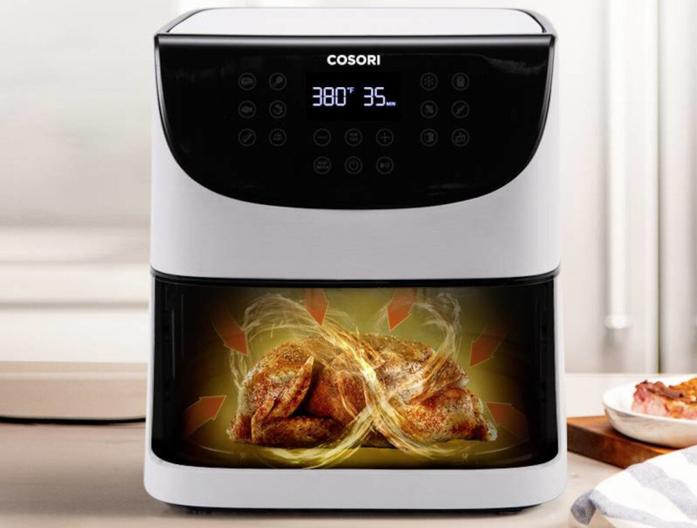 Frytkownica beztluszczowa COSORI CP158-AF-RXW bialy Air Fryer Technologia RAPID 360°
