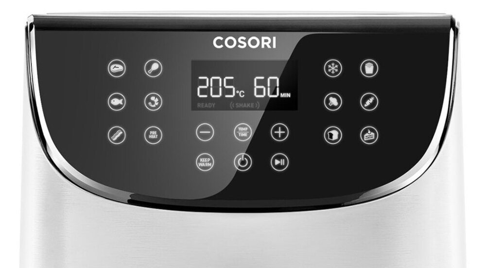 Frytkownica beztluszczowa COSORI CP158-AF-RXW bialy Air Fryer Dotykowy panel sterowania wyswietlacz LED