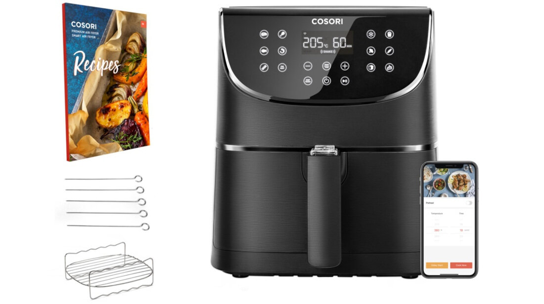 COSORI CS158-AF-RXB Premium Smart Czarny, 5.5l, Wi-Fi, 11 programów ...