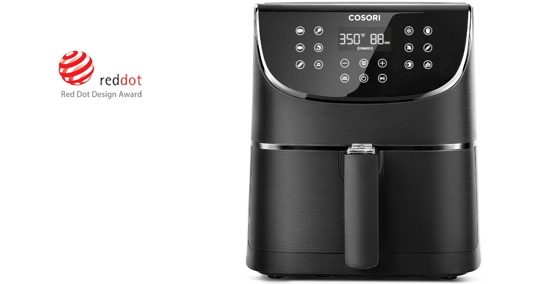 Frytkownica beztluszczowa COSORI CS158-AF-RXB czarny Air Fryer Nagroda RED DOT