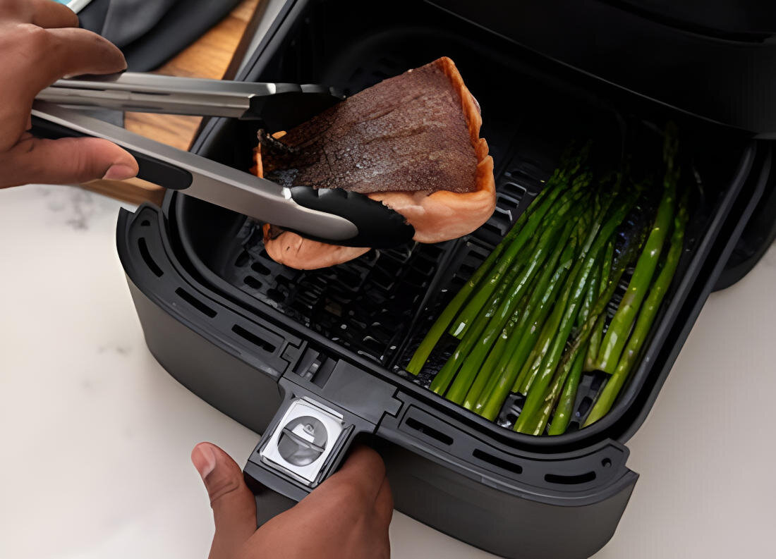 Frytkownica beztluszczowa COSORI CS158-AF-RXB czarny Air Fryer wydajna ekonomiczna pojemnosc kosz 5,5l waga 3kg