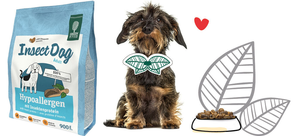 Karma dla psa GREEN PETFOOD InsectDog Hypoallergen Owady 5 x 900 g naturalne składniki