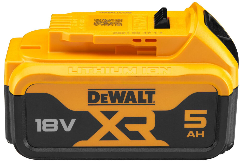 Akumulator DEWALT DCB184LR 5.0 Ah 18V bezpieczenstwo trwalosc zabezpieczenie przed przeciazeniem i przegrzaniem brak efektu pamieci brak samorozladowania duza efektywnosc dzialania krotkie postoje w czasie pracy zawsze gotowy do dzialania