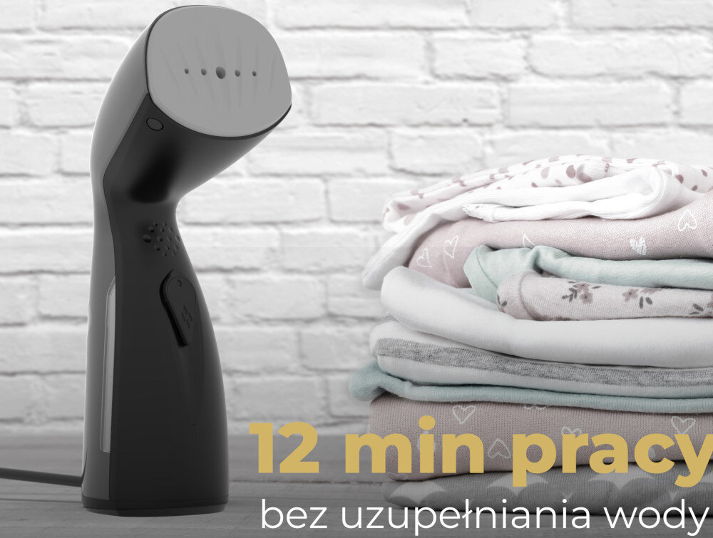 Parownica do ubran (Steamer) AENO AGS0002 wydajnosc zbiornik pojemnosc 250ml czas pracy