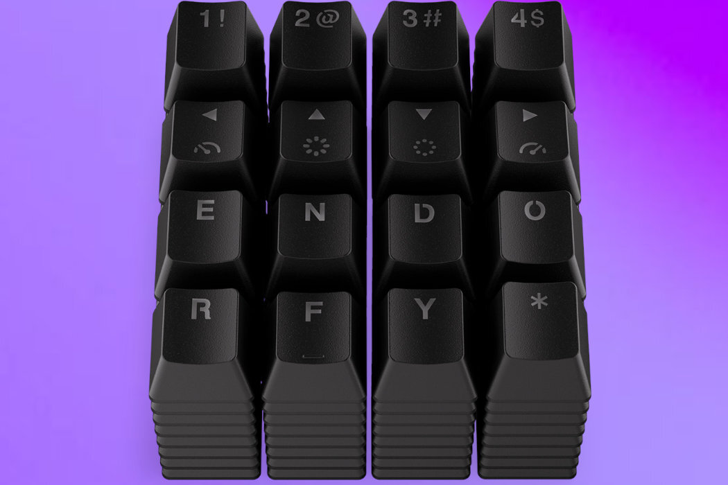 Klawisze ENDORFY Keycap PBT Pudding cisza wygoda prostota montaż wyposażenie