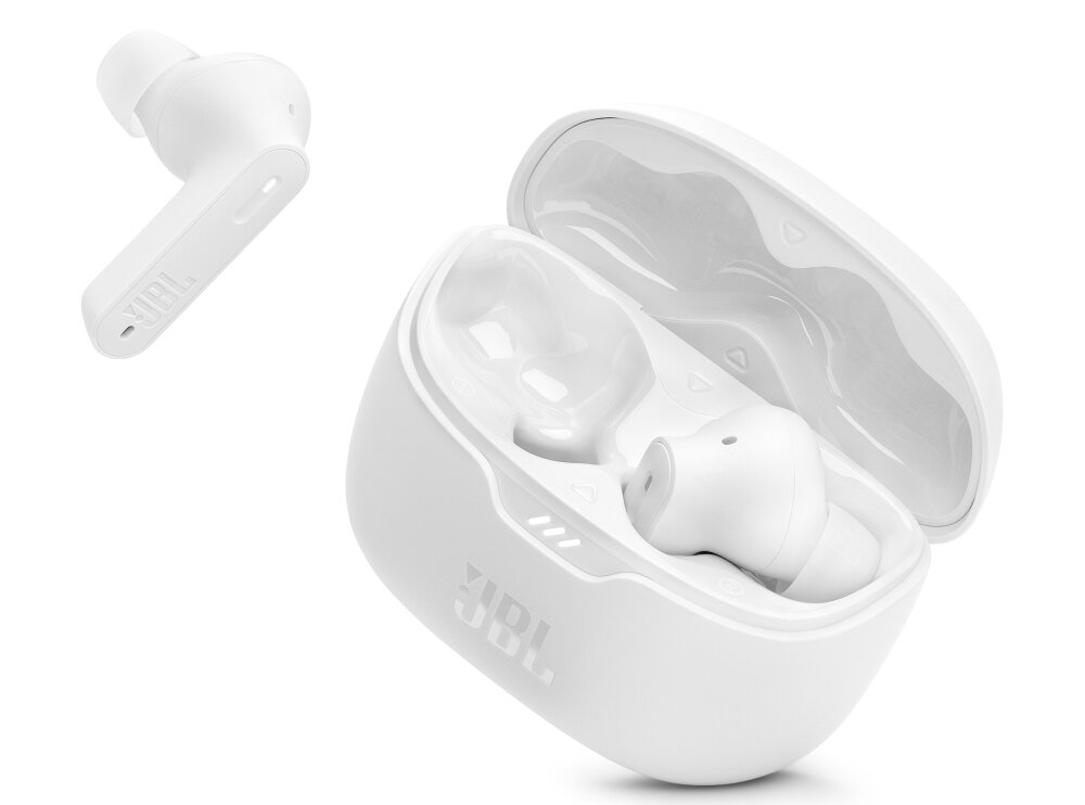 Słuchawki dokanałowe JBL Tune Beam design komfort lekkość dźwięk jakość wrażenia słuchowe ergonomia lekkość sport aktywność podróże czas pracy działanie akumulator