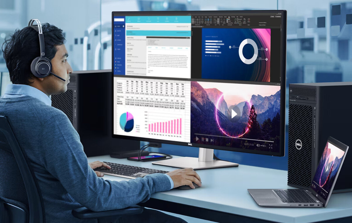 Monitor DELL UltraSharp U4323QE 42.5 3840x2160px IPS przekątna wielkość cechy przeznaczenie zalety