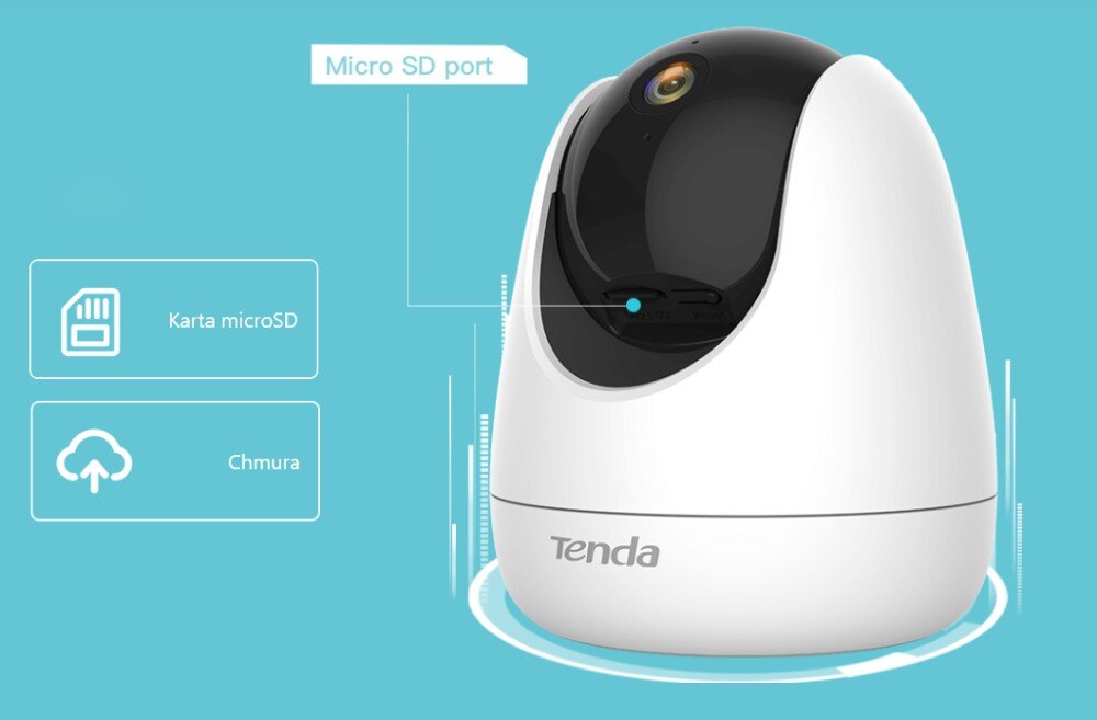 Kamera TENDA CP6 łączność przechowywanie
