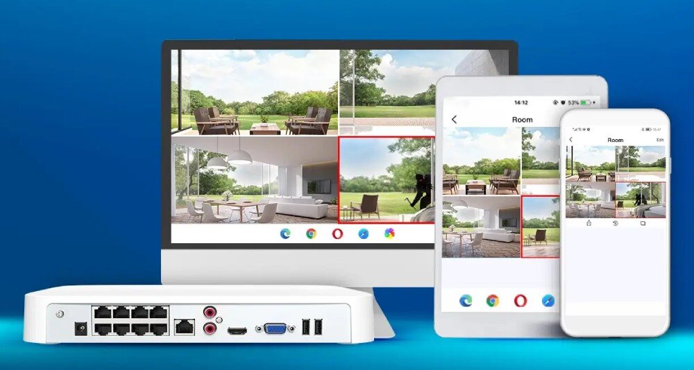 Zestaw do monitoringu TENDA K8P-4CR aplikacja funkcje narzędzia