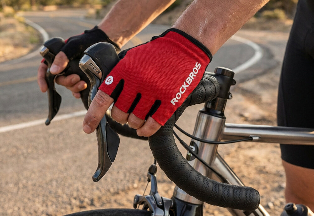 Rękawiczki ROCKBROS S106 (rozmiar M) ROCKBROS S106 ograniczają ślizganie się dłoni stabilny chwyt