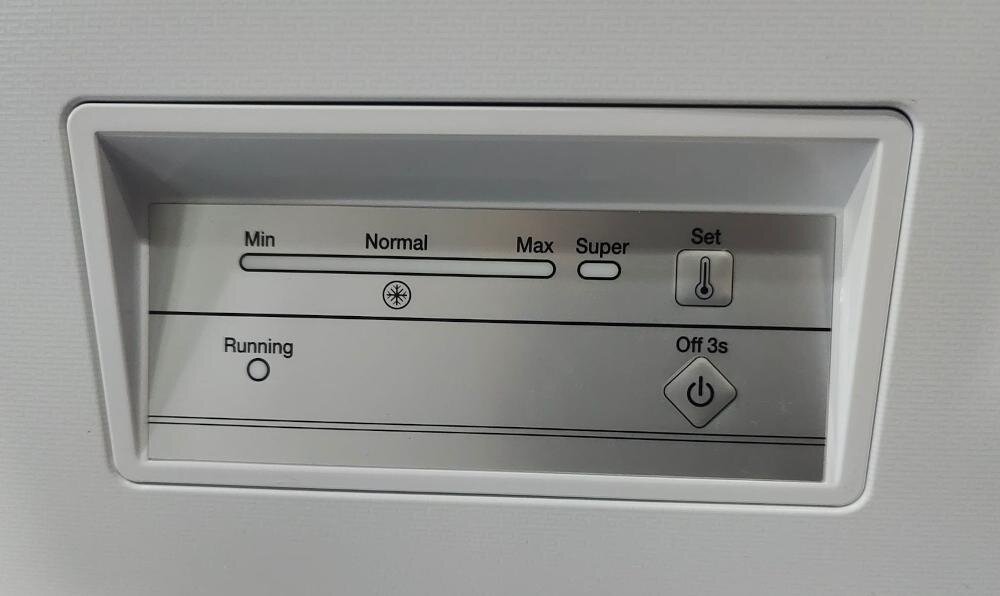 SMITH&BROWN SFCF-402-WF3 sterowanie elektroniczne temperatury ustawienia min normal max funkcja szybkie mrożenie