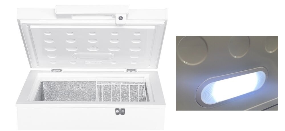 SMITH&BROWN SFCF-402-WF3 energooszczędne oświetlenie LED wnętrze zamrażarka lody mrożonki