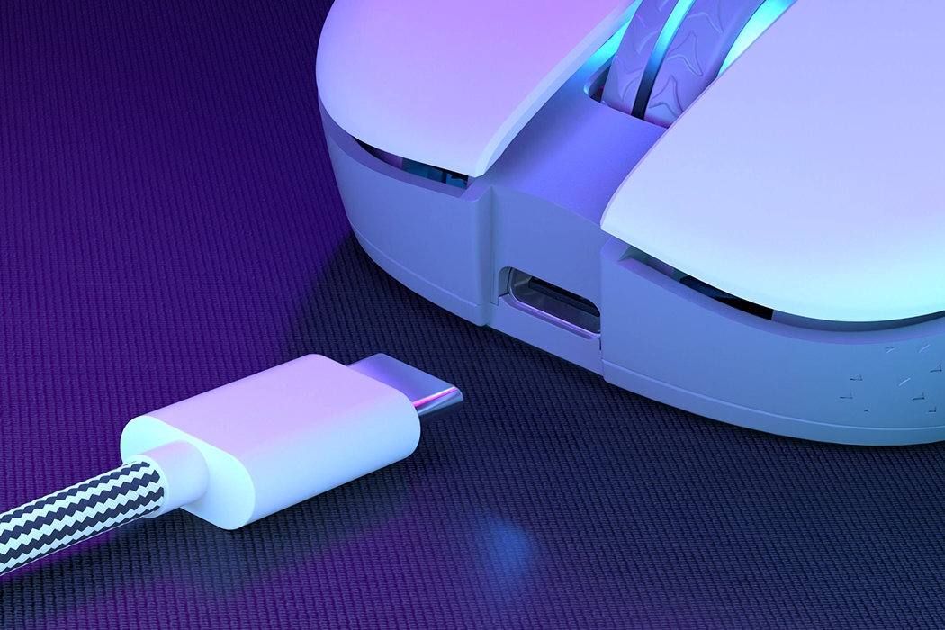 Mysz ENDORFY GEM Plus Wireless oprogramiwanie argb wyposażenie USB-C czułkość waga sensor bezprzewodowa