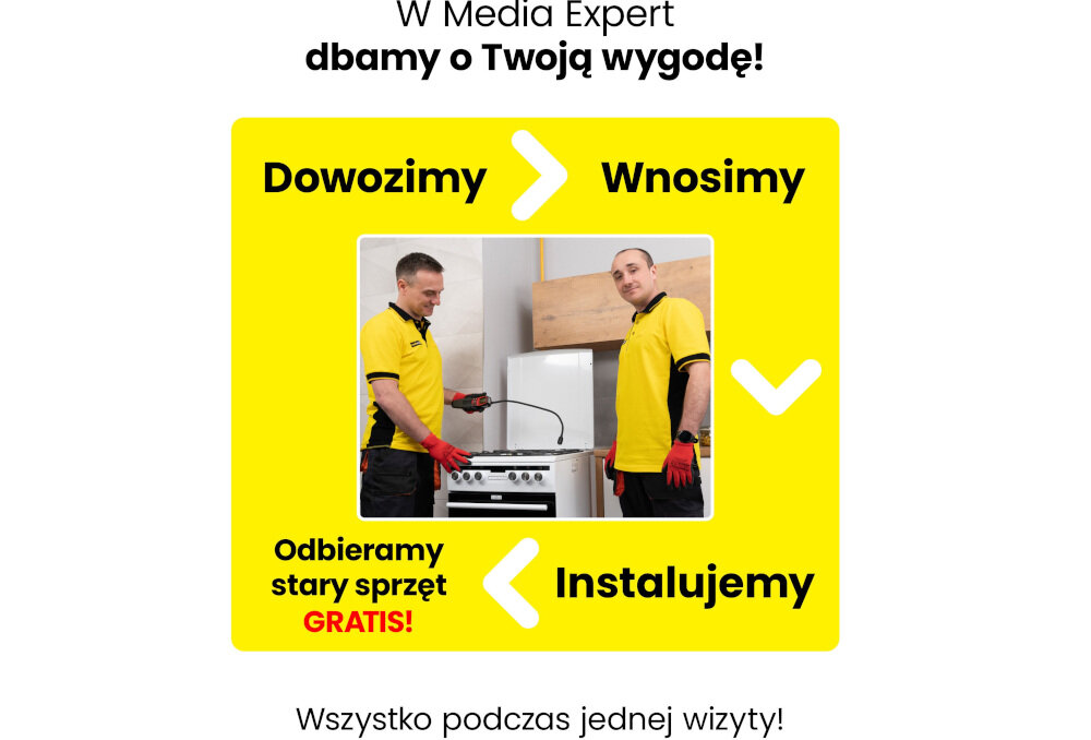 Kuchnia GORENJE GECS6C70WC komfort wygoda usluga zakup wniesienie podlaczenie instalacja