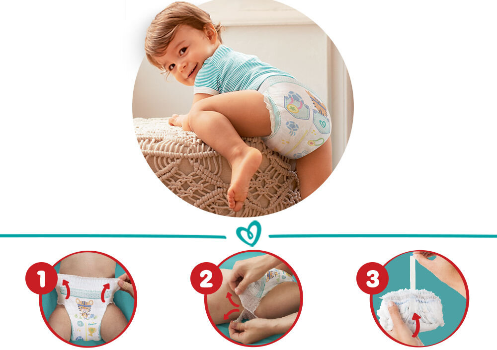 Pieluchomajtki PAMPERS Pants Psi Patrol 4 (72 szt.) zmiana pieluszki