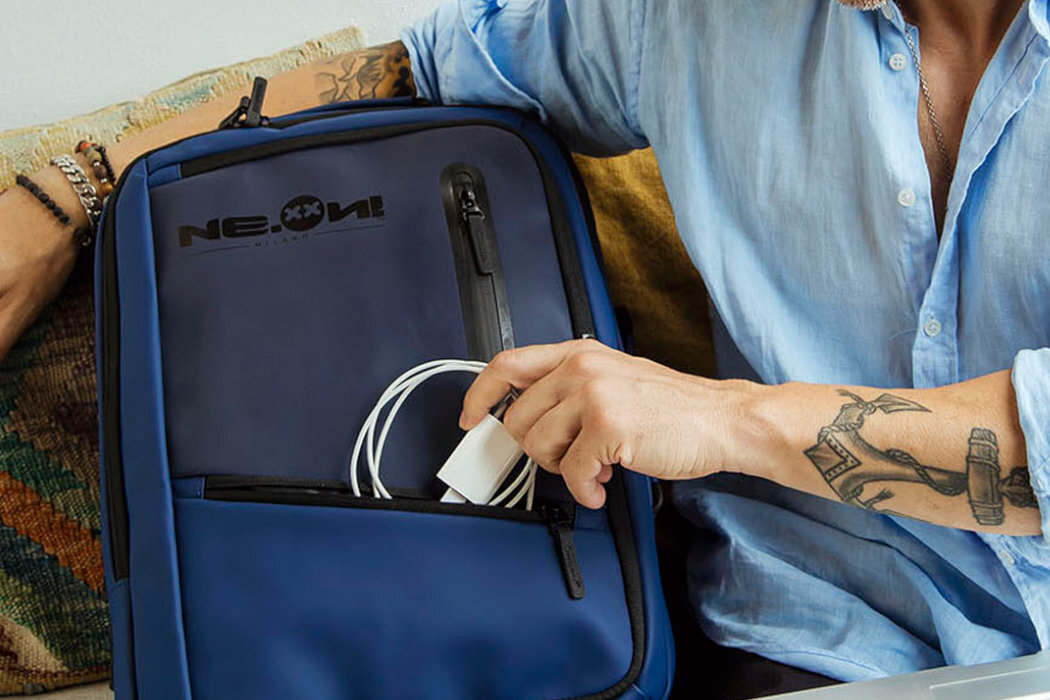 Plecak na laptopa NEON MILANO x2 Tech Modny wyjątkowy design wodoodporny użytkowanie szelki przegrody kieszenie możliwości