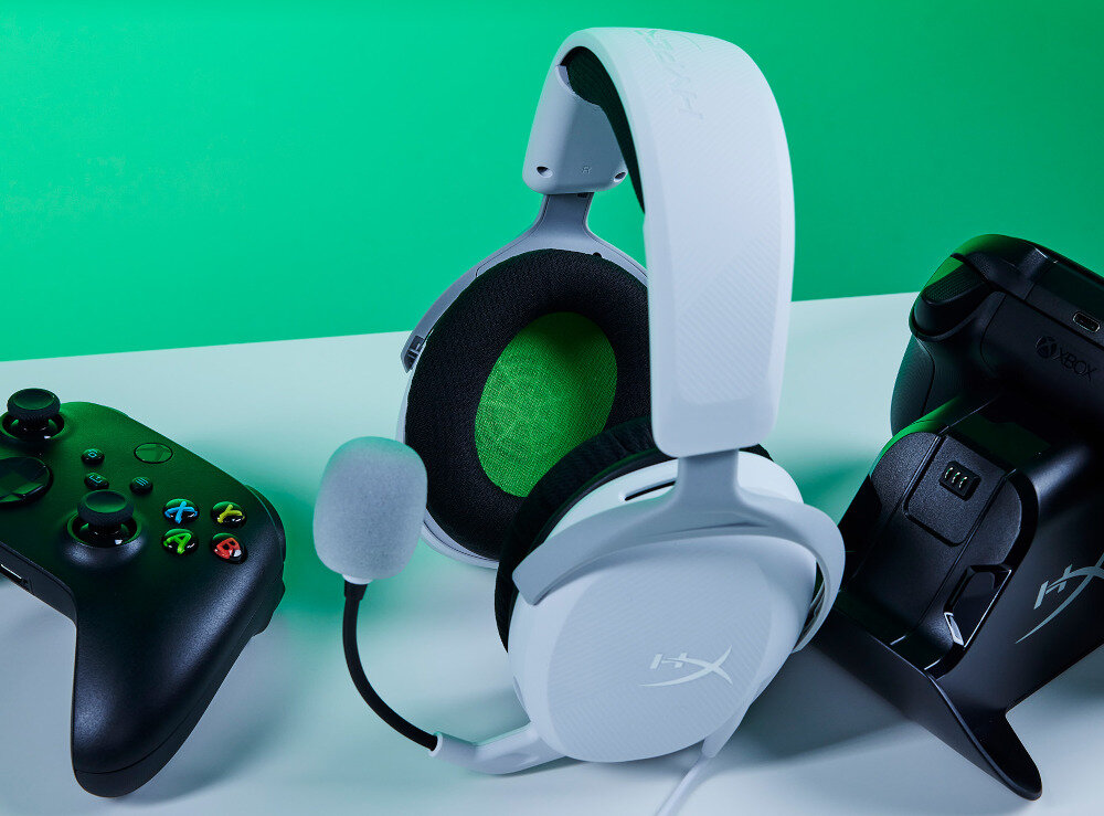 Słuchawki HYPERX Cloud Stinger 2 Core Xbox dźwięk konstrukcja przewodowa bezprzewodowa mikrofon wygoda pilot jakość brzmienie