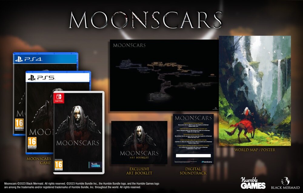 Moonscars Gra wojowniczka bitwa możliwości zdolności cienie księżyc determinacja księżyc mrok
