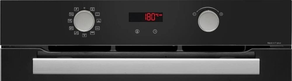 BRANDT BOP2112B piekarnik panel sterowanie elektroniczne mechaniczne led wyświetlacz kolor czerwony funkcja czas temperatura