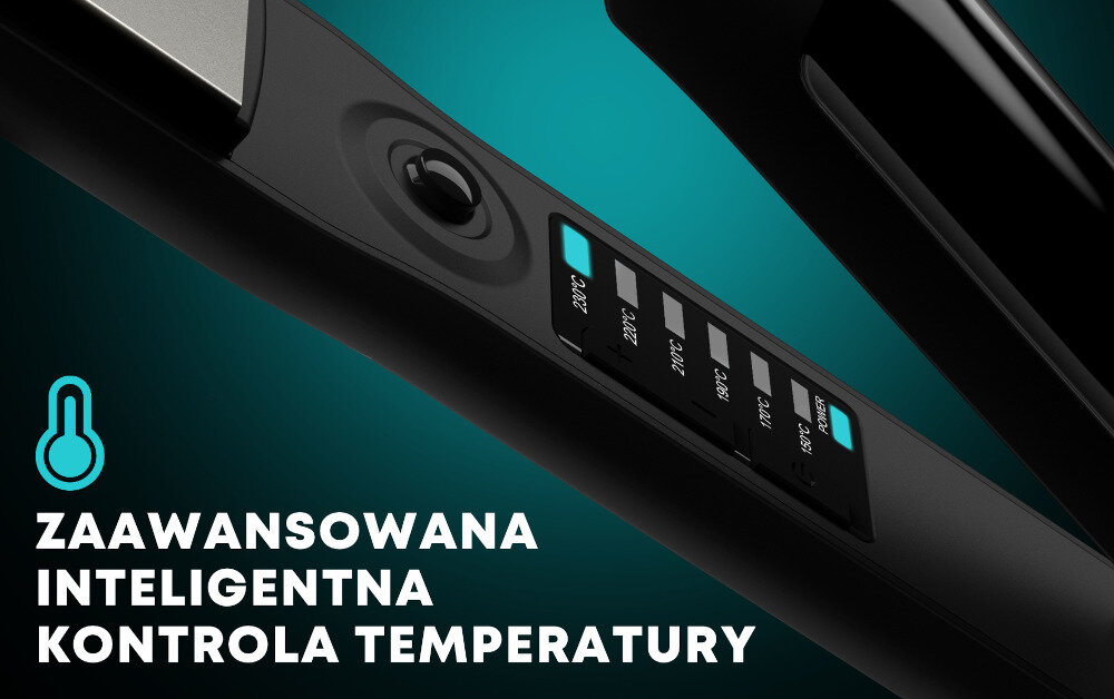 Prostownica REVAMP Progloss Steamcare ST-1600 regulowane ustawienia temperatury zakres