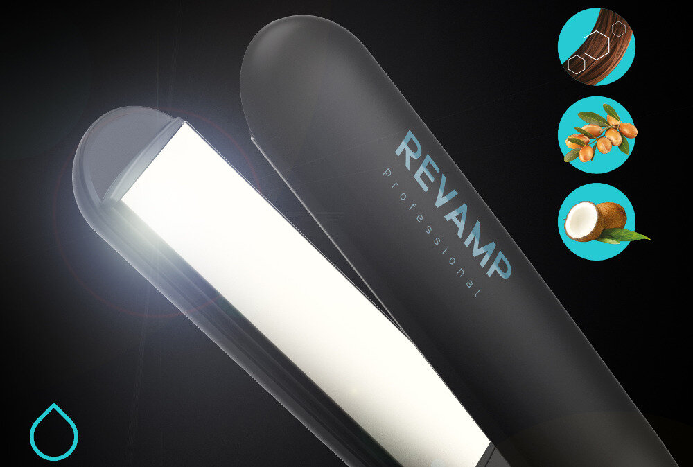 Prostownica REVAMP Progloss Steamcare ST-1600 Ceramiczne plytki jonowe