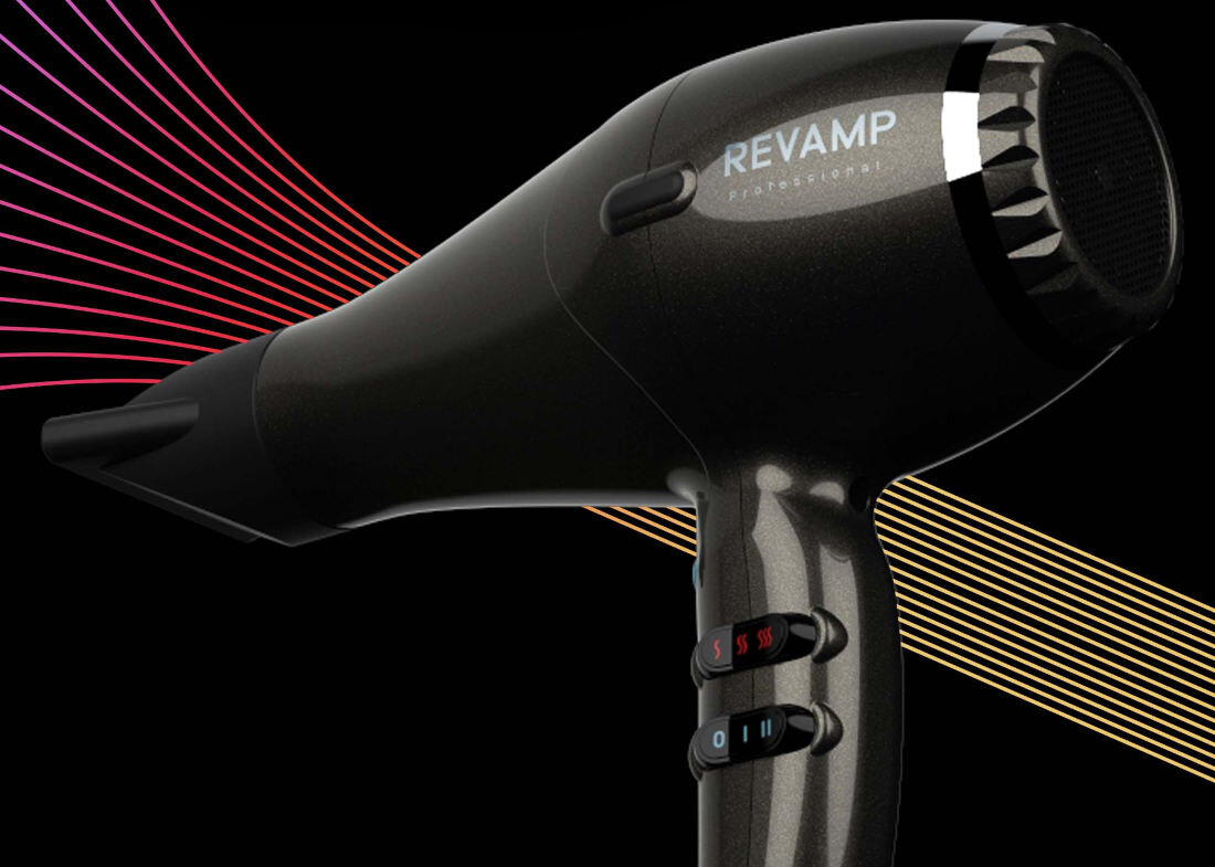 Suszarka REVAMP Progloss Featerlight DR-3950 mocne i szybkie suszenie silnik Professional AC High Torque