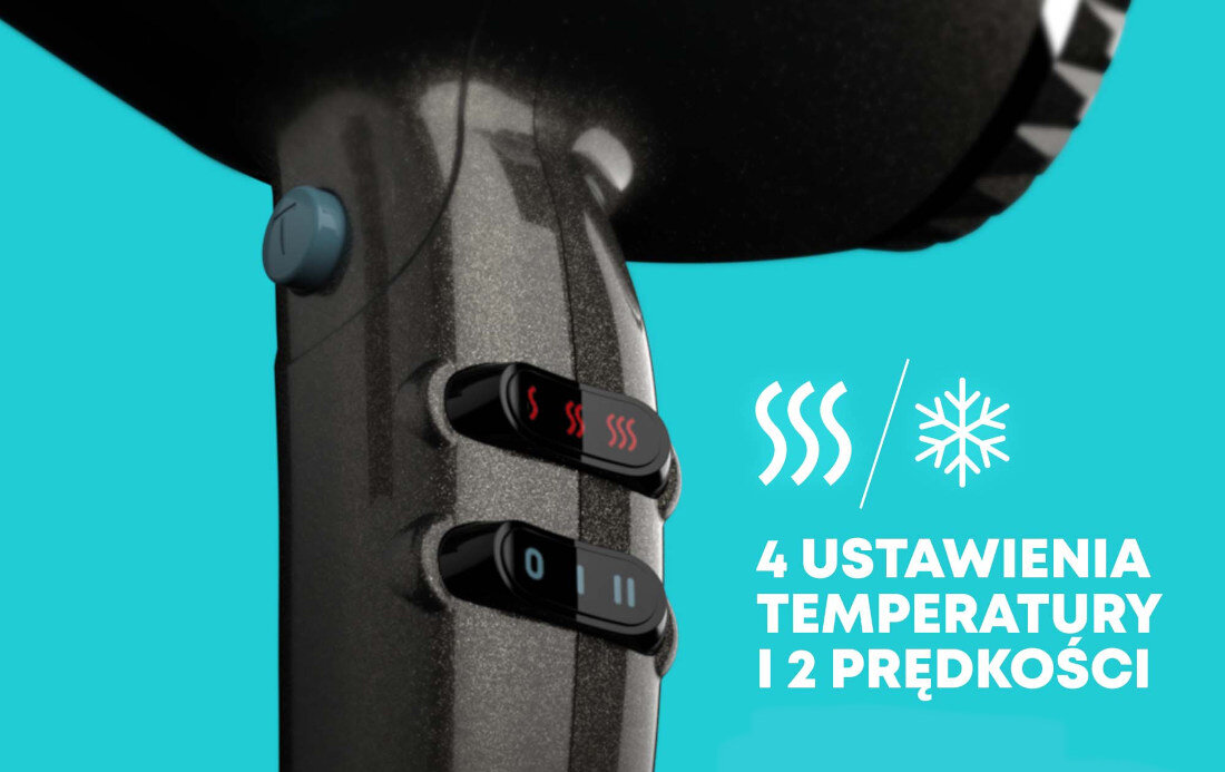 Suszarka REVAMP Progloss Featerlight DR-3950 ustawienia Ultra-Cool Freeze Shot