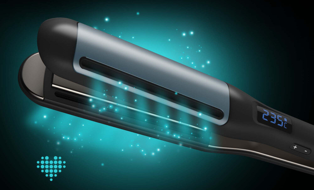 Prostownica REVAMP Progloss Hydro Shield X Shine ST-1800 dodatni i ujemny strumien jonow