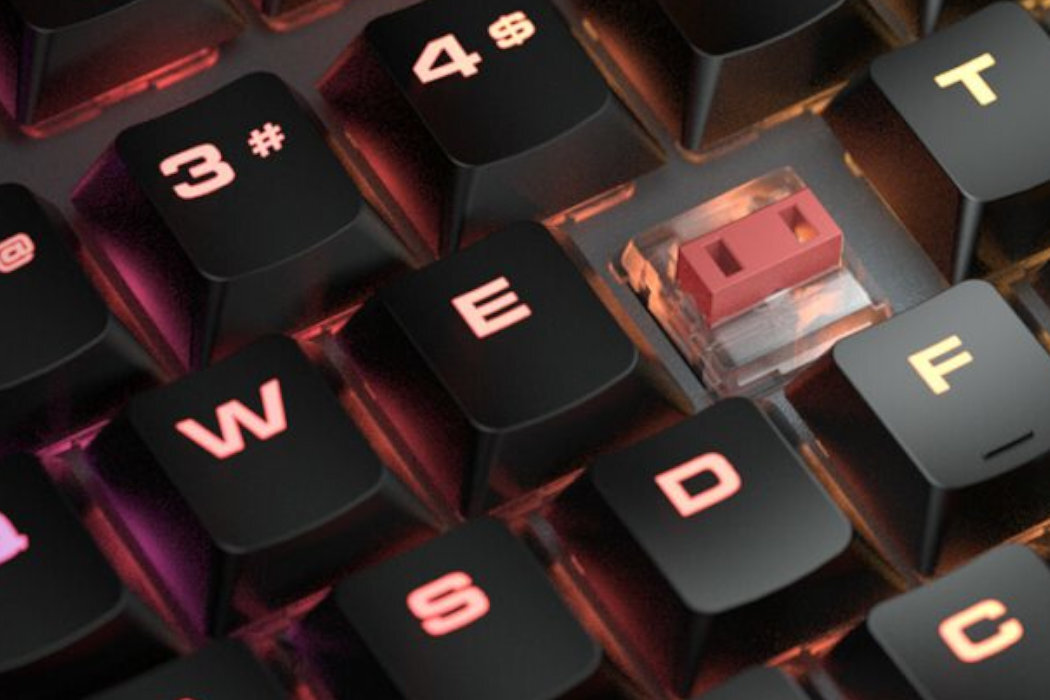 Klawiatura COUGAR Luxlim gracze zwinność precyzja zręczność szybkość aluminium efekty profil