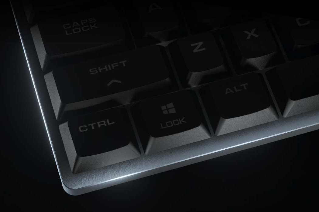 Klawiatura COUGAR Luxlim gracze zwinność precyzja zręczność szybkość aluminium efekty profil