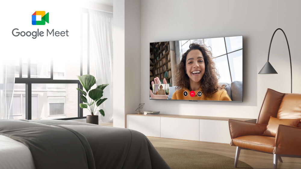 Telewizor TCL C845 - google meet