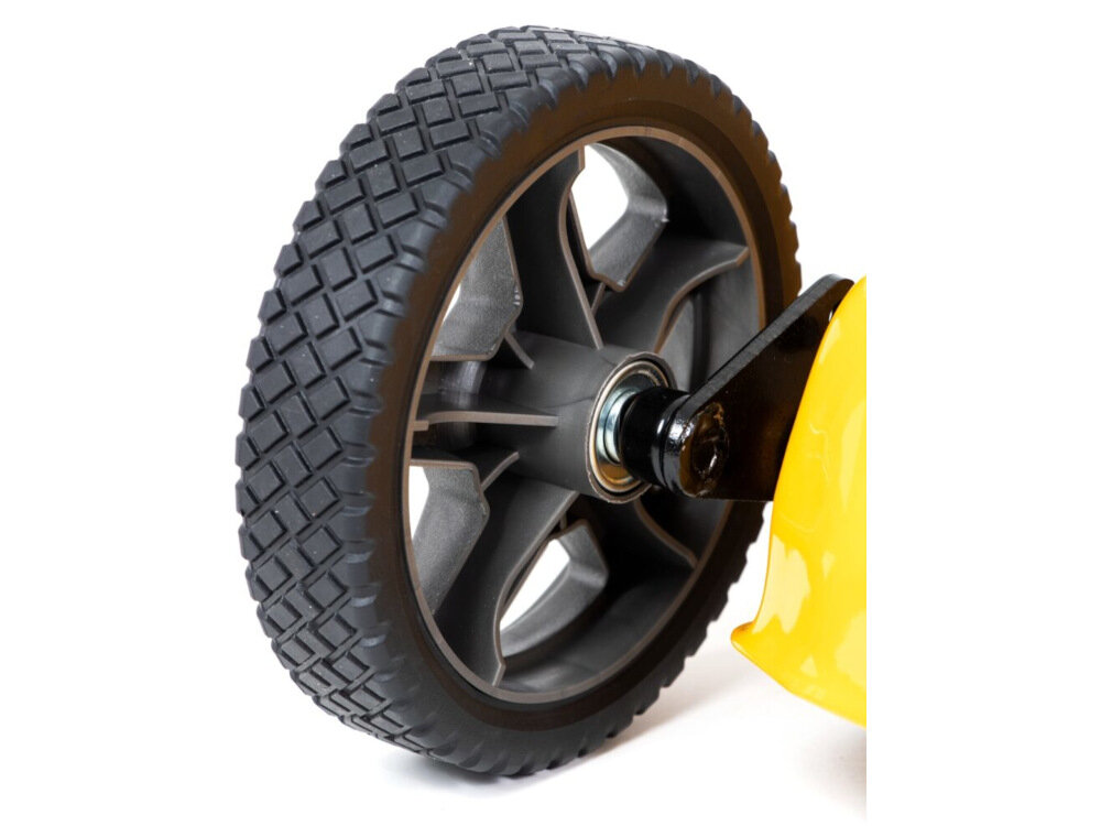 Kosiarka spalinowa LIDER DK51P150BWA Ducar DV150 koła łożyskowe zmniejszają opory toczenia koła o średnicy 18 cm na przód 28 cm na tył