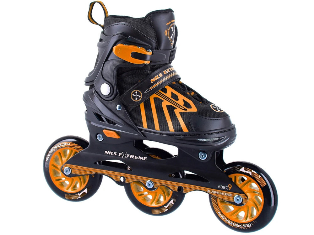 Łyżworolki NILS EXTREME NA18812 A (rozmiar 34-38) mocna solidna konstrukcja aluminiowa ploza lekkosc wentylowane oddychajaca i przepuszczalna membrana