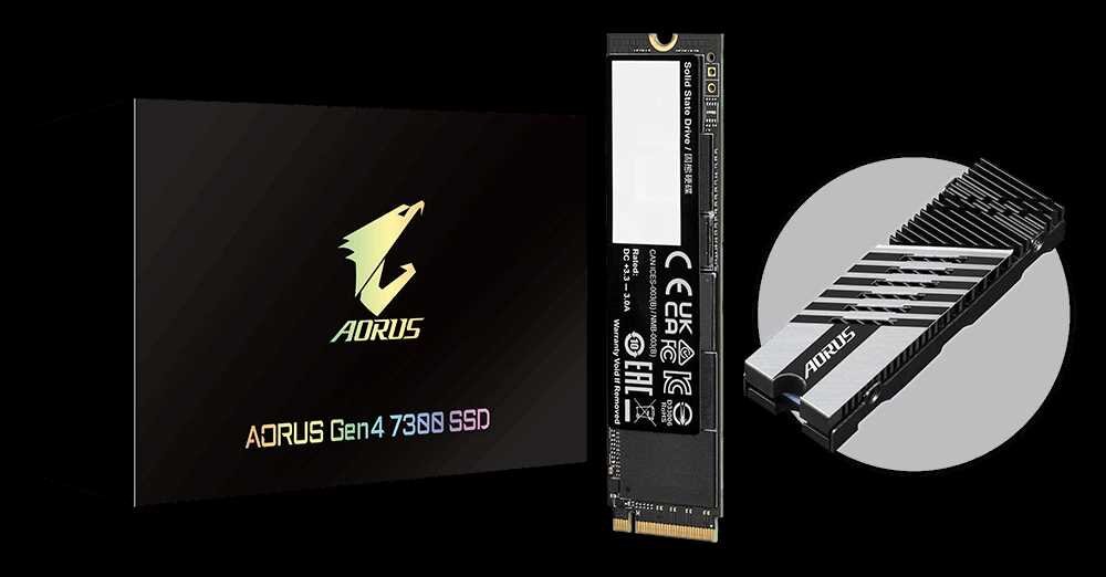 Dysk GIGABYTE Aorus Gen4 7300 - 3D TLC NAND Flash