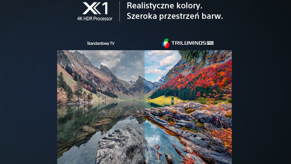 Telewizor SONY LED KD-X80L - triluminos pro