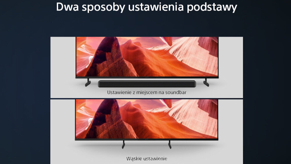 Telewizor SONY LED KD-X80L - podstawa