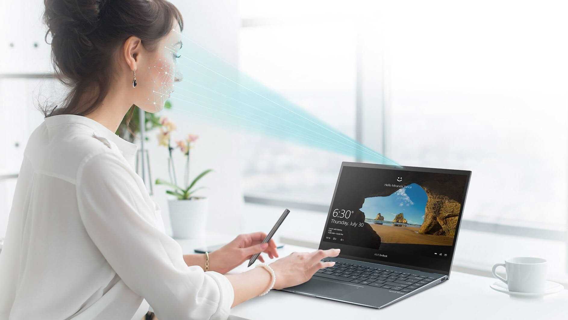 Laptop ASUS ZenBook Flip 14 OLED - kamera na podczerwień