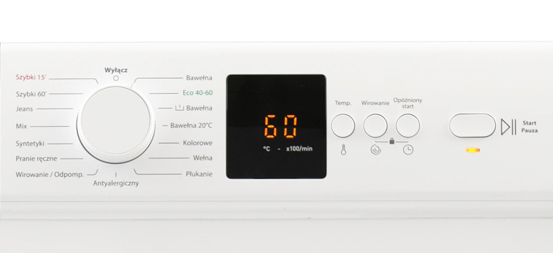 Pralka FINLUX FW-F0D1061W1P 15 programow pracy